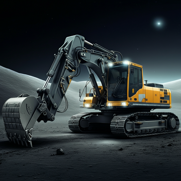 Electric Excavators: Pioneering the Future of Lunar Mining