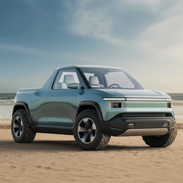 Chic Beach Car EV Concept: The Stylish Electric Vehicle with a Pickup Bed - Tesevo