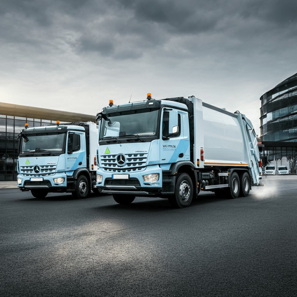 Mercedes Takes Out the Trash: German City Deploys 18 Electric Garbage Trucks - Tesevo