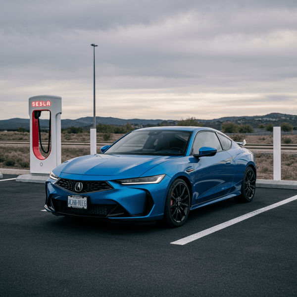 New Acura RSX EV Set to Launch: Spotted Charging at Tesla Supercharger