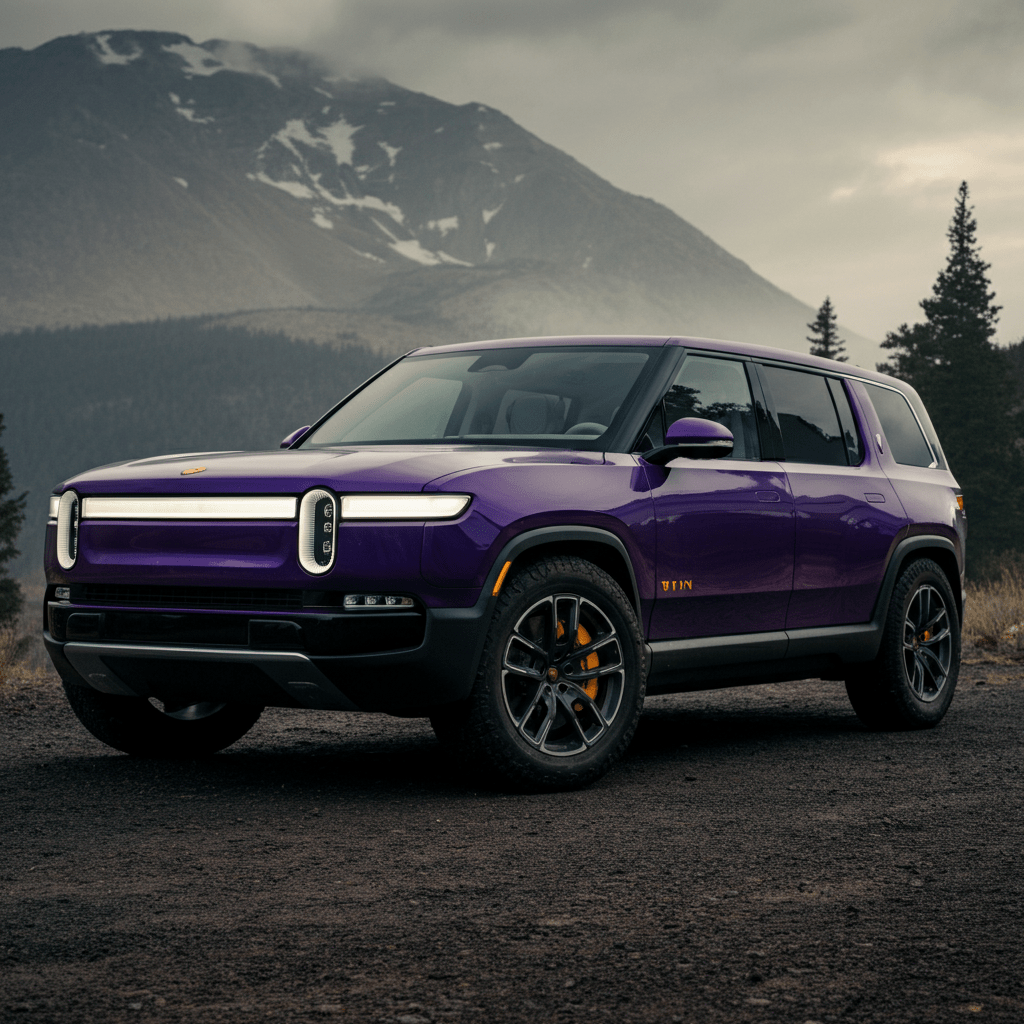 Rivian führt neue Farbe „Borealis Purple“ ein und erforscht einzigarti