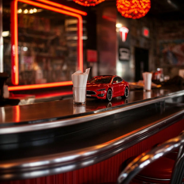 Tesla Diner Nears Grand Opening: A First Look at Food and Collectibles