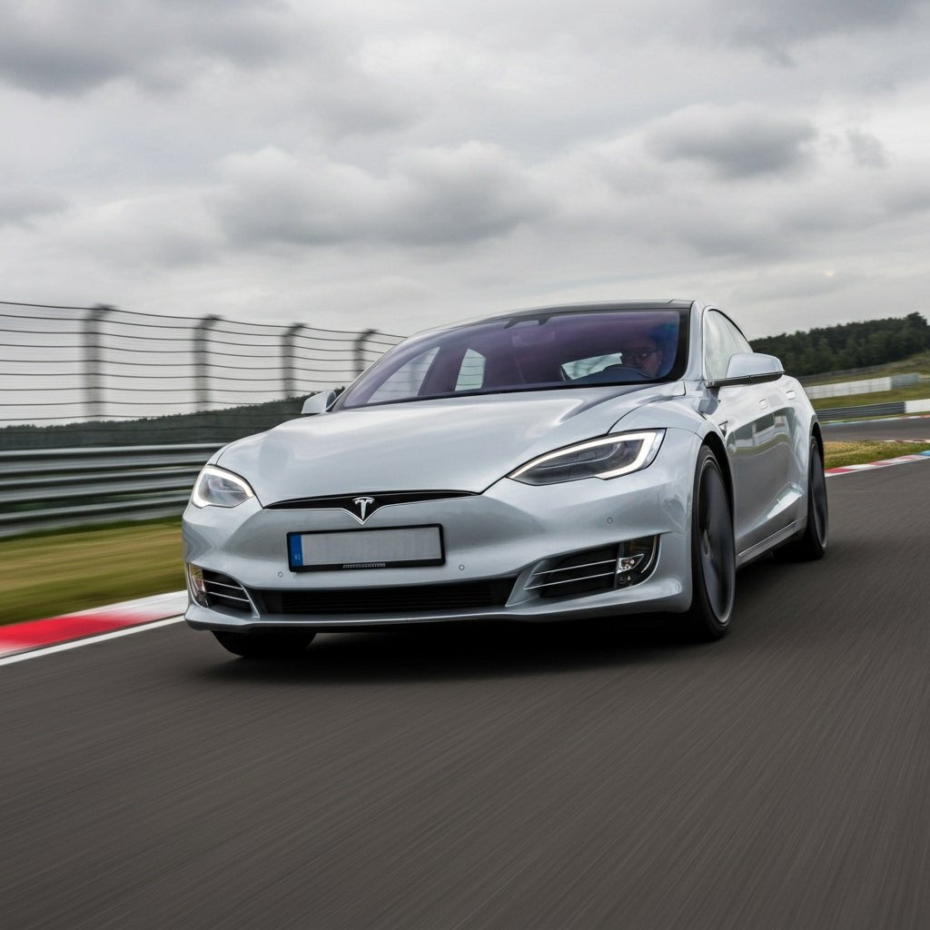 Tesla Model S Refresh Spotted at Nürburgring with New Front Bumper Cam