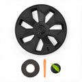 TESEVO Model YL 19 Machina 2.0 stealth blackout wheel covers side photo