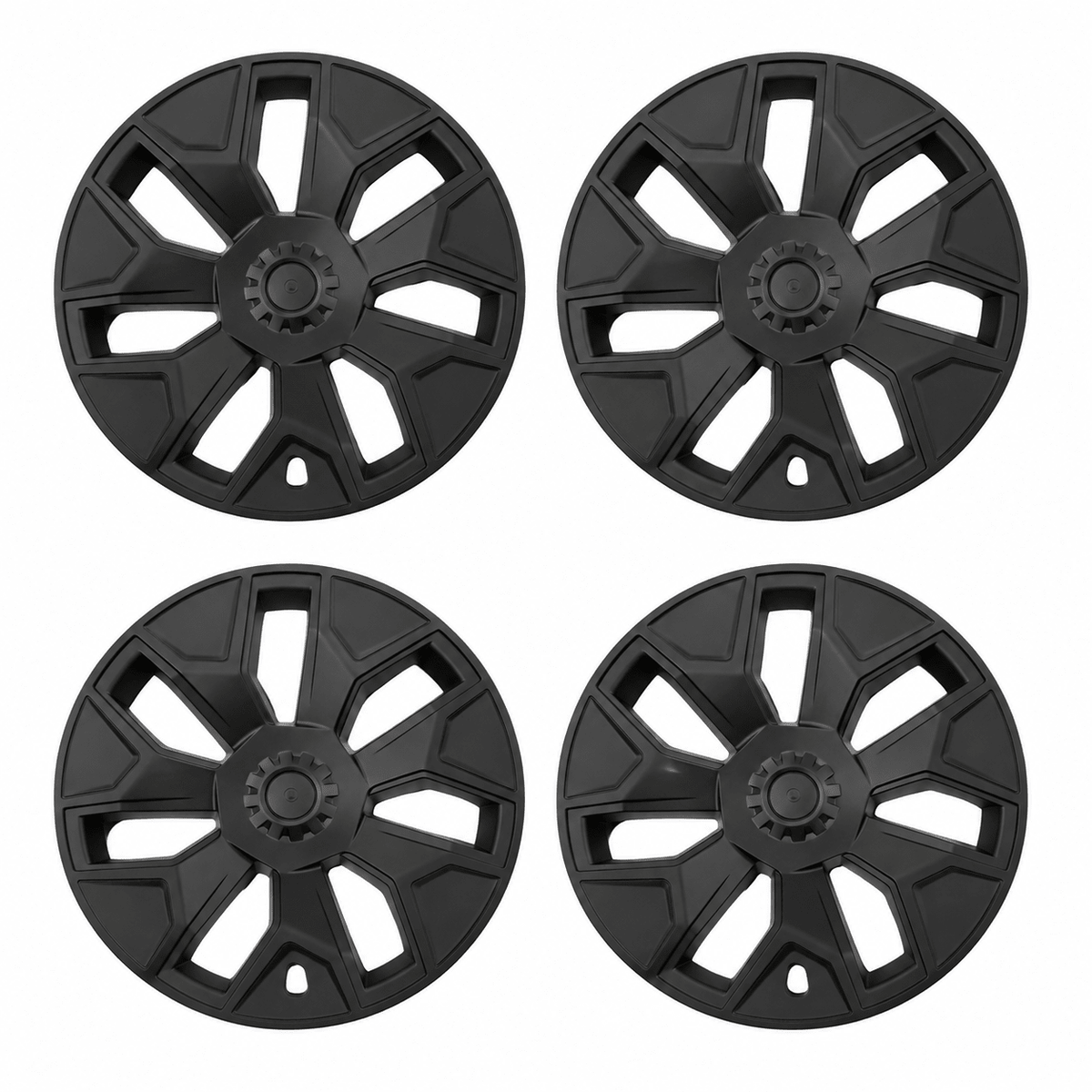 TESEVO Model YL 19 Machina 2.0 stealth blackout wheel covers install photo
