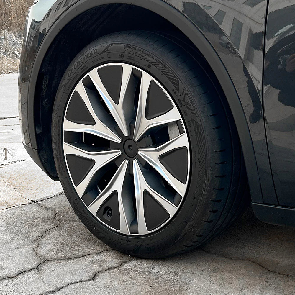 19" Machina 2.0 Wheel Covers for Model YL (6-Seater) 2026+ | Turbine Style