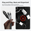 TESEVO Starlink Mini 3-in-1 car USB-C DC power cable side photo