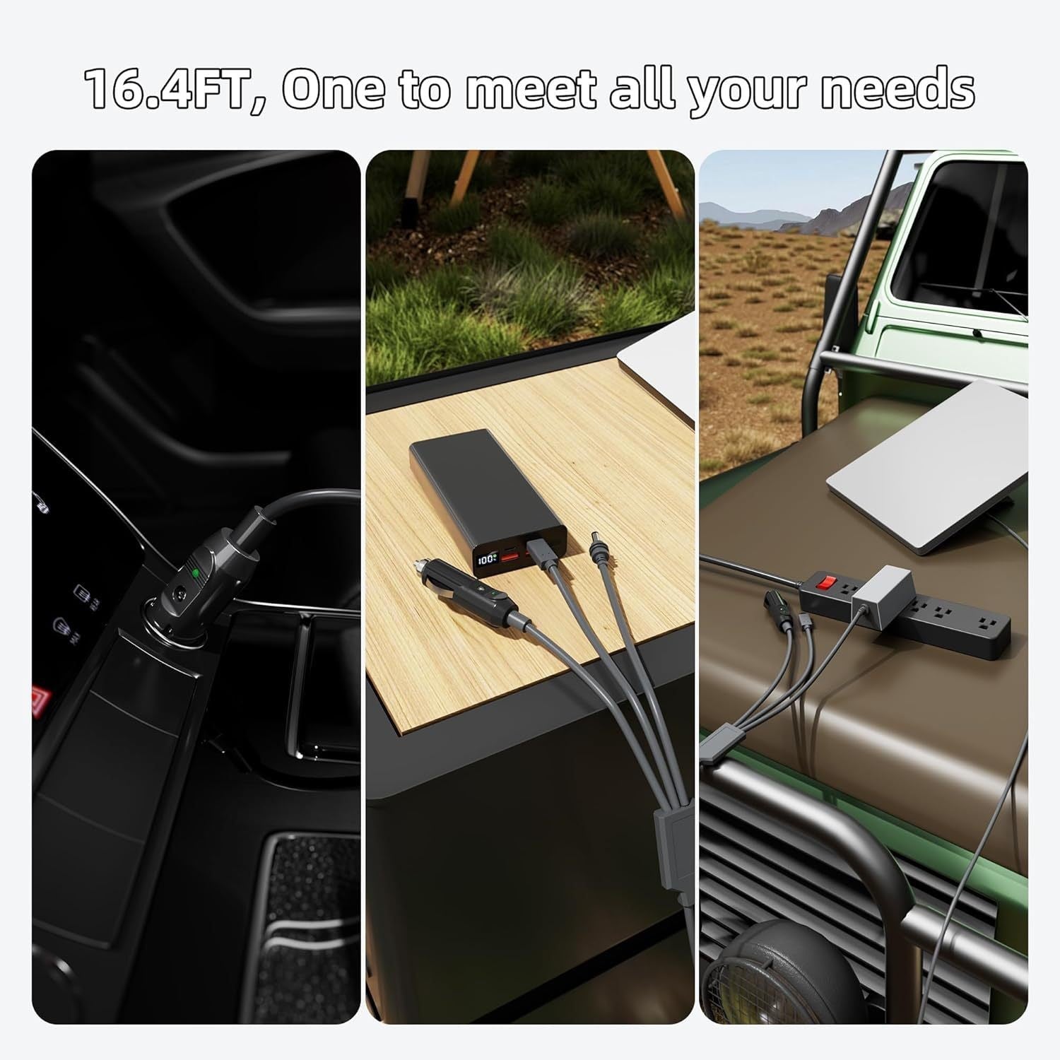 TESEVO Starlink Mini 3-in-1 car USB-C DC power cable packaging contents