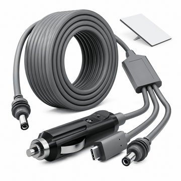 TESEVO Starlink Mini 3-in-1 car USB-C DC power cable main