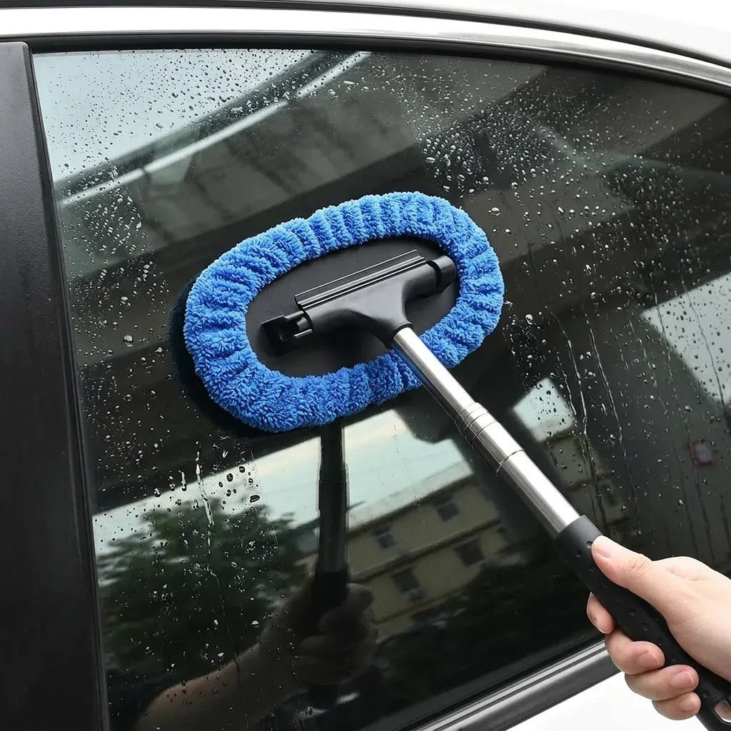 3-in-1 Car Window Wiper with Extendable Handle | 180° Rotating