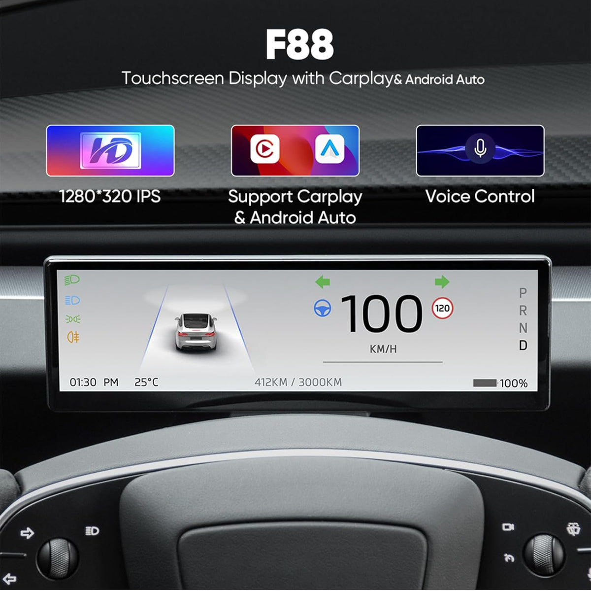 Instrument Screen Tesevo 8.8