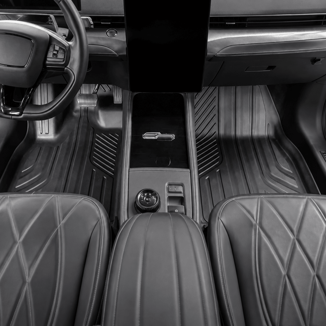 TESEVO Ford Mustang Mach-E TPE floor mats main view
