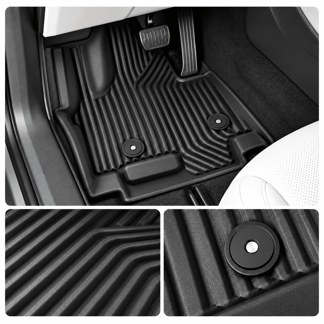 TESEVO Kia EV9 TPE floor mats trunk mat main view