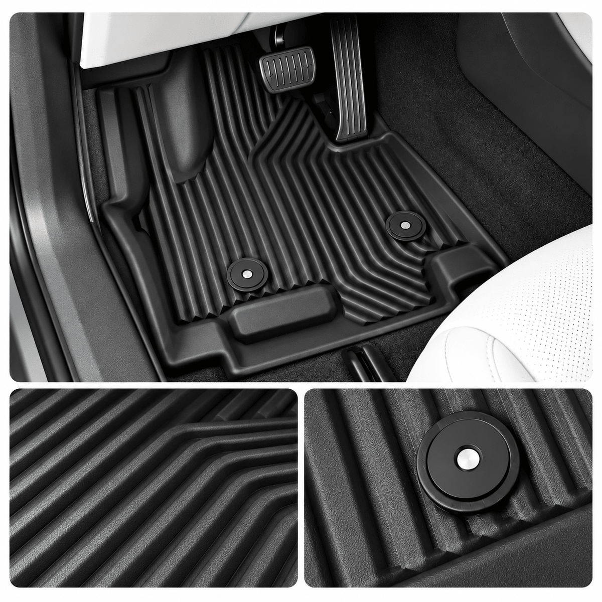 All Weather TPE Floor Mats / Trunk Mat for Kia EV9 (6-Seater) 24-26 - Tesevo