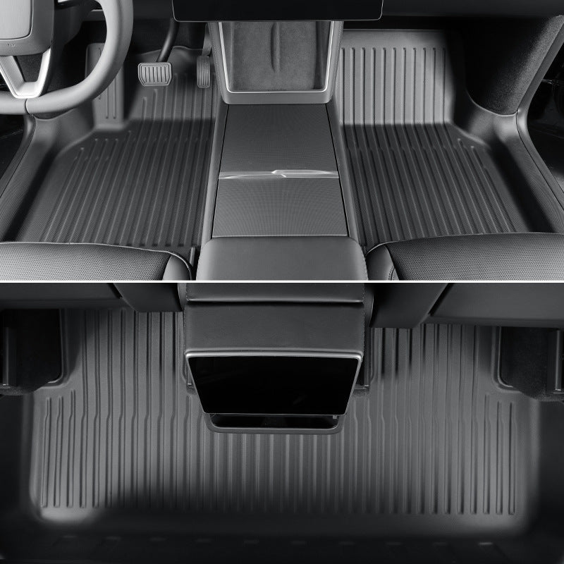 All Weather TPE Floor Mats with Door Sill Protector for Model 3 Highland - Tesevo