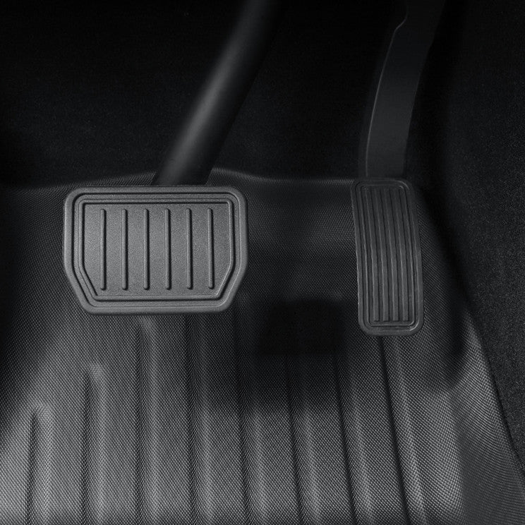 All Weather TPE Floor Mats with Door Sill Protector for Model 3 Highland - Tesevo