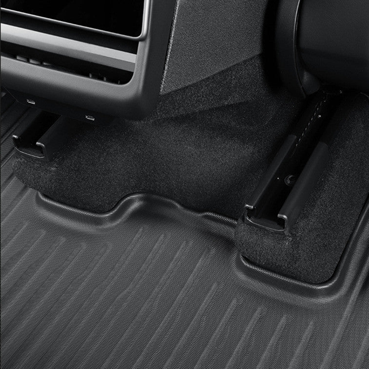 All Weather TPE Floor Mats with Door Sill Protector for Model 3 Highland - Tesevo