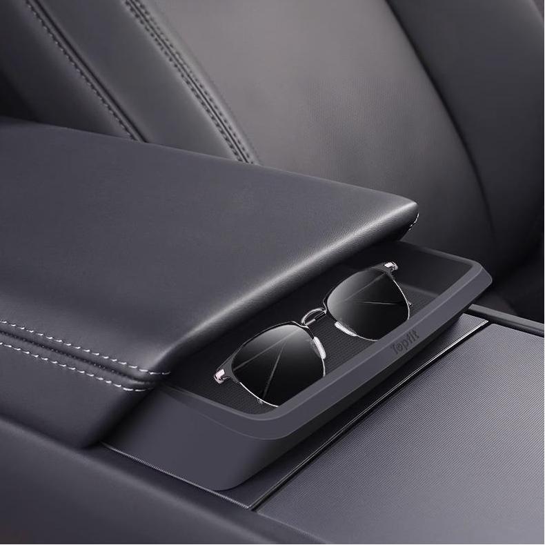 Armrest Console Sunglasses Organizer for Tesla Model 3/Y/S/X - Tesevo