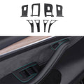 Carbon Fiber Door & Window Switch Panel Covers for Model 3 Highland / Model Y - Tesevo