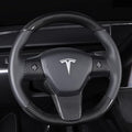 Carbon Fiber Full-Wrap Steering Wheel Trim for Tesla Model 3 / Model Y - Tesevo