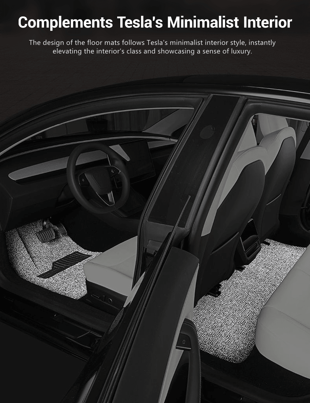 Coil Floor Mats for Tesla Model 3 Highland & Model Y Juniper | Left Hand Drive - Tesevo