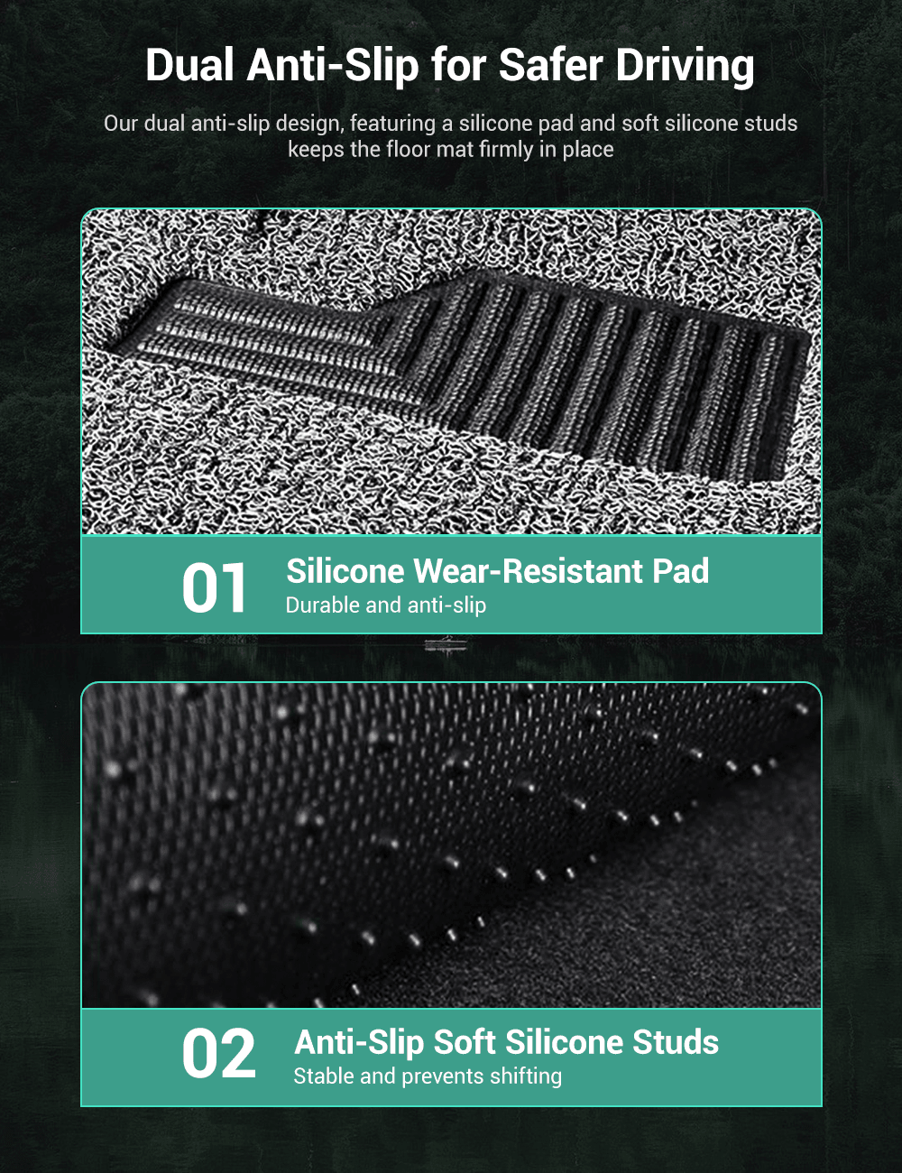 Coil Floor Mats for Tesla Model 3 Highland & Model Y Juniper | Left Hand Drive - Tesevo