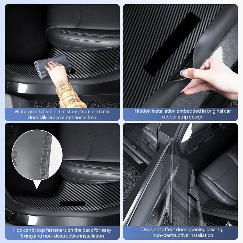 Completed Interior Door Sill Protection Kit for Model Y Juniper - Tesevo