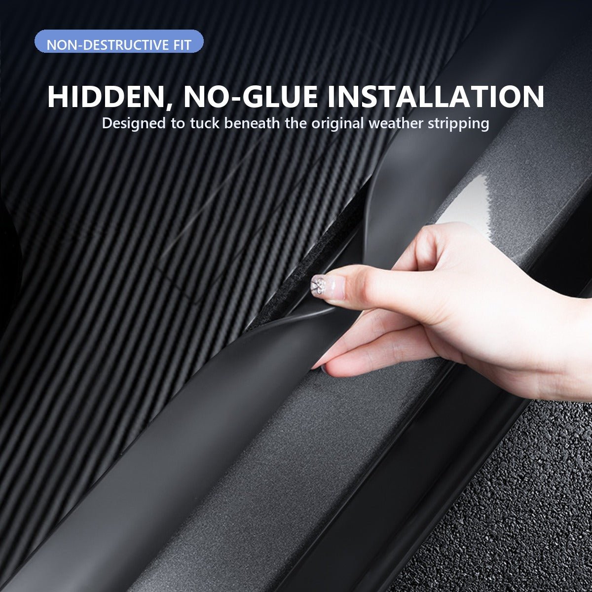 Completed Interior Door Sill Protection Kit for Model Y Juniper - Tesevo