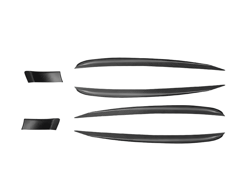 Dry Carbon Fiber Door Trim Overlay for Model S/X - Tesevo
