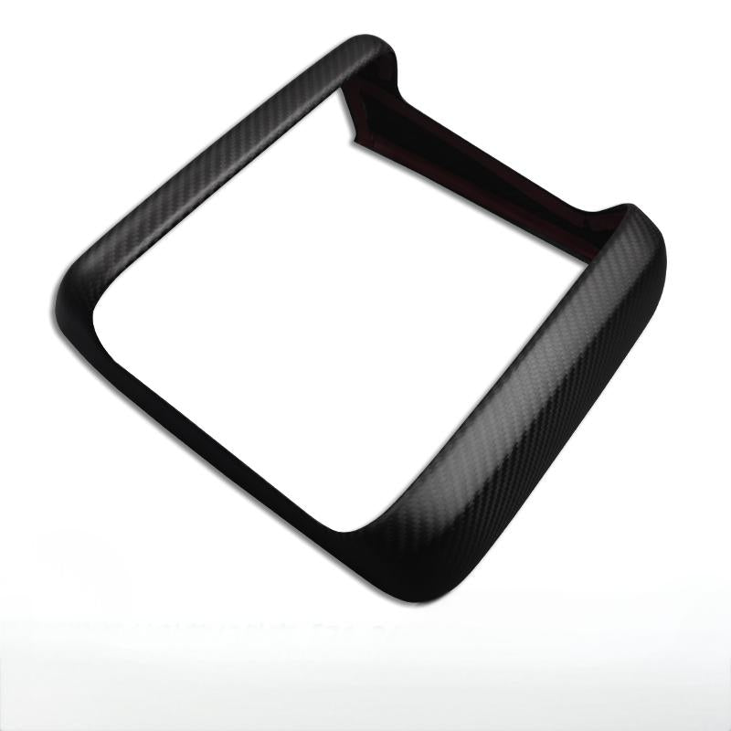 Car Rear Overlay Dry Carbon Fiber Rear Screen Air Outlet Frame Overlay for Model S/X