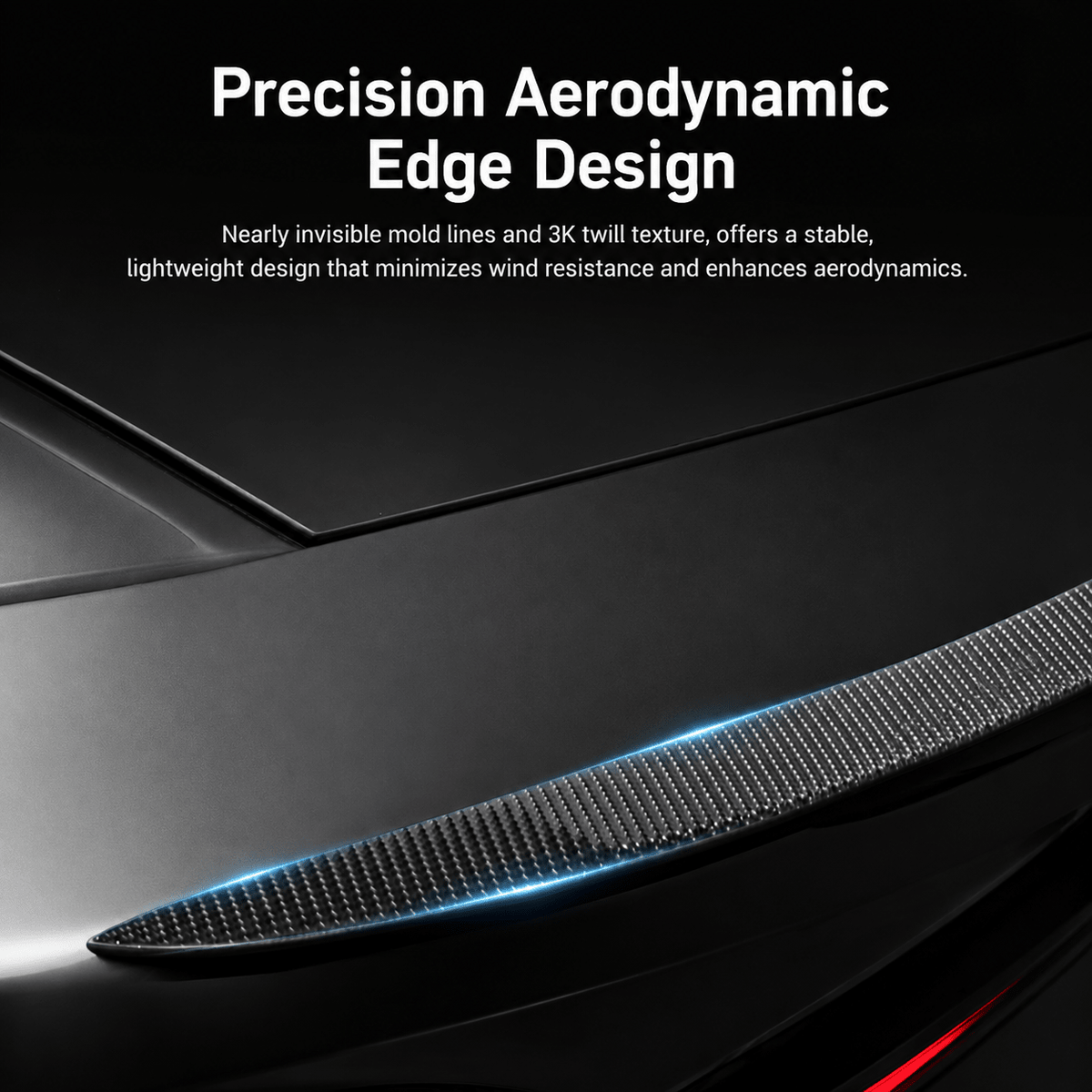 Dry Carbon Fiber Spoiler for Model Y Juniper / Model Y Standard - Tesevo