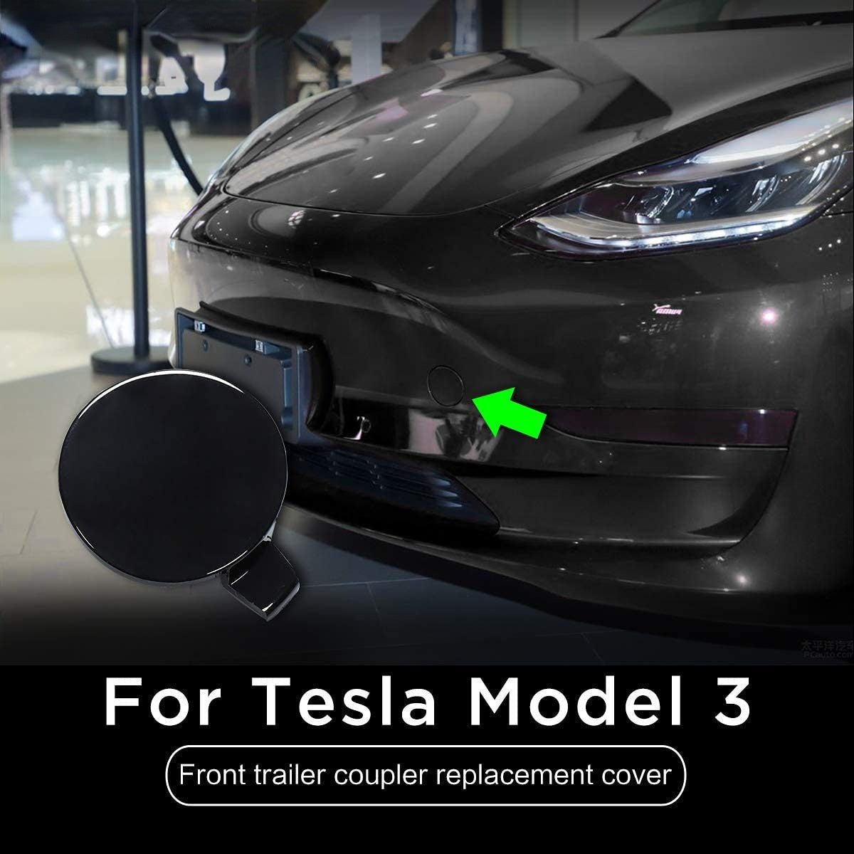 Front Bumper Tow Hook Cover OEM for Tesla Model 3 - Tesevo