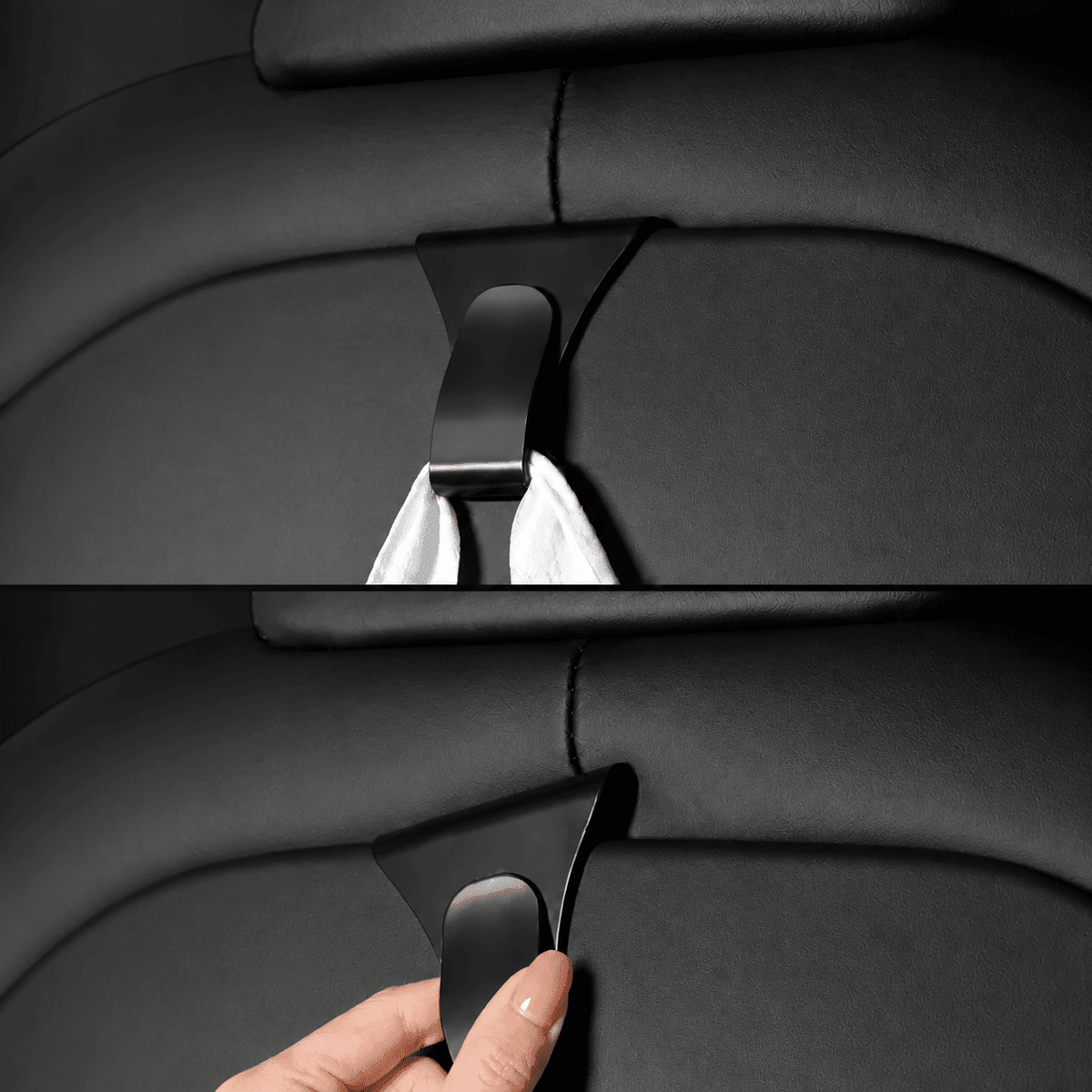 Front Seat Back Hooks for Tesla Model S / Model X 2023+ | 2-Pack - Tesevo