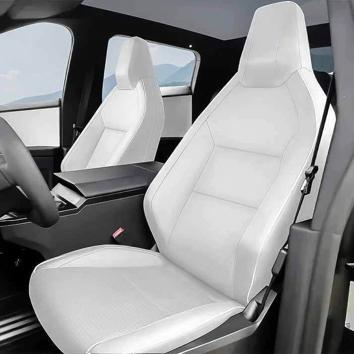 Full Leather Seat Covers for Cybertruck (10PCS) - Tesevo