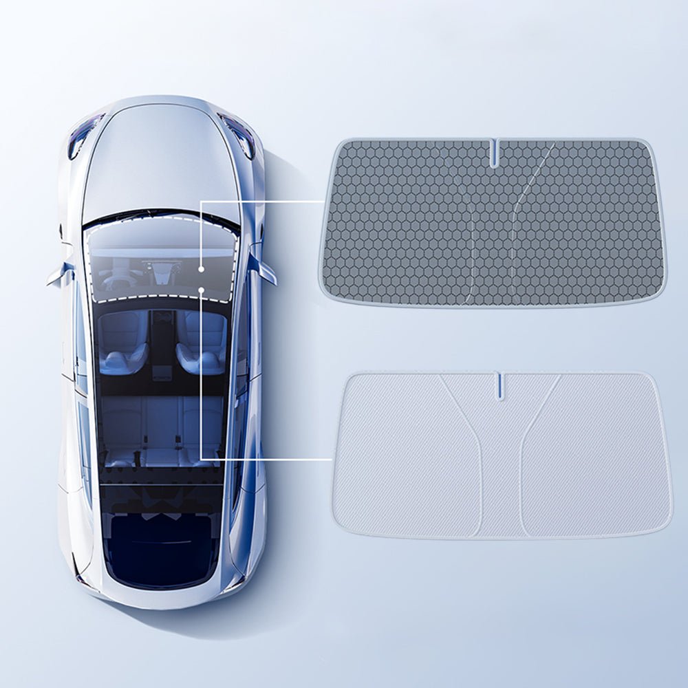 Graphene Front Windshield Sunshade for Tesla Model 3 Highland / Model