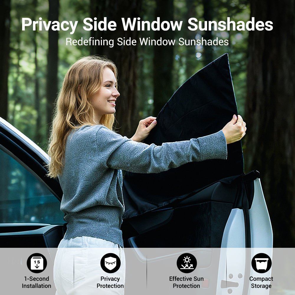 Privacy Side Window Shades for Model Y Juniper & Model 3 Highland (4PCS) - Tesevo