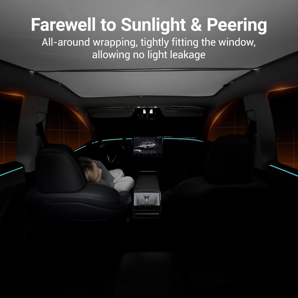 Privacy Side Window Shades for Model Y Juniper & Model 3 Highland (4PCS) - Tesevo