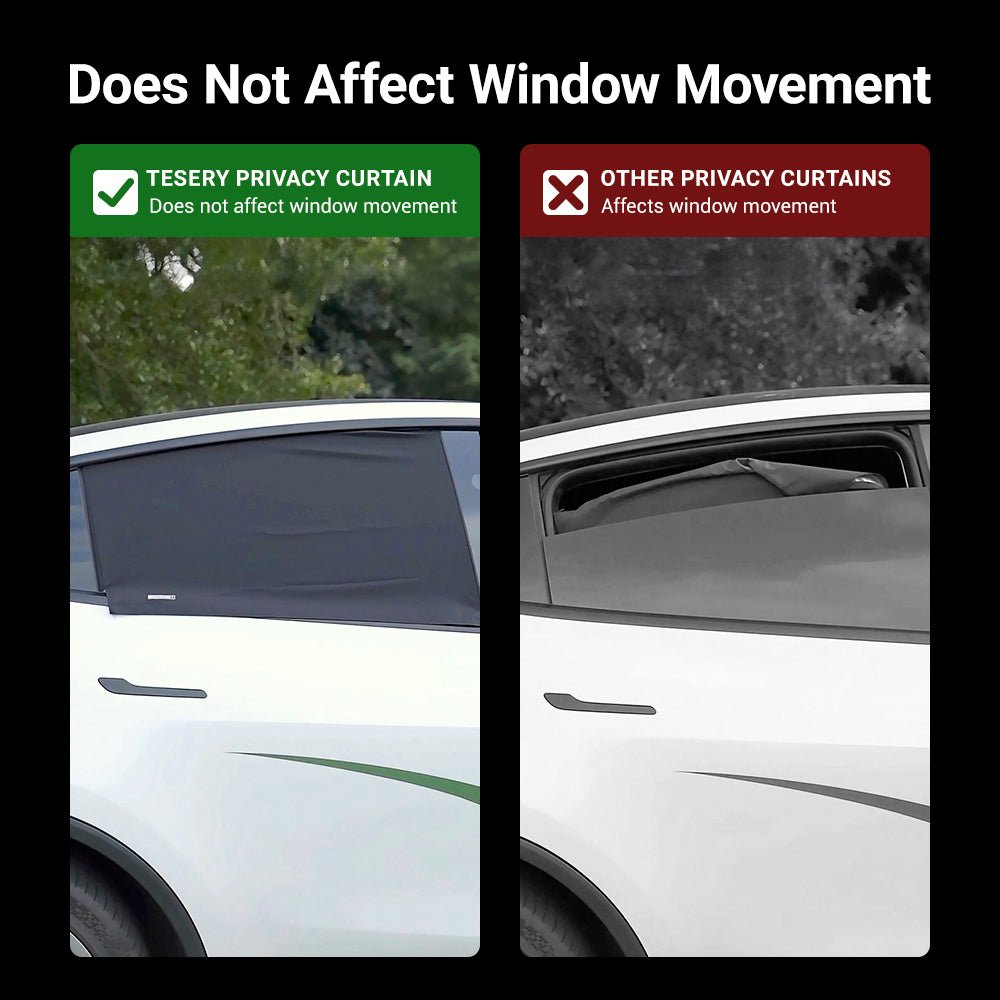 Privacy Side Window Shades for Model Y Juniper & Model 3 Highland (4PCS) - Tesevo