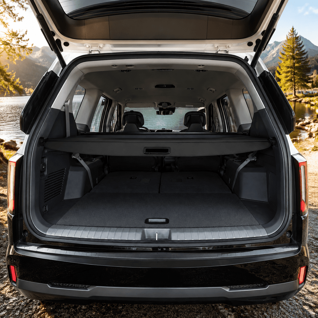 Retractable Rear Trunk Cargo Cover for Kia EV9 (24-26) - Tesevo