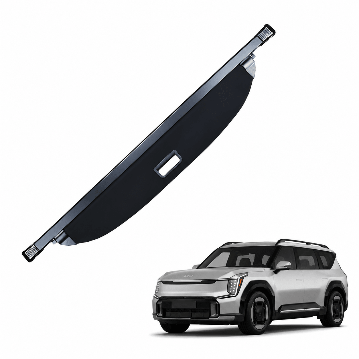 Retractable Rear Trunk Cargo Cover for Kia EV9 (24-26) - Tesevo