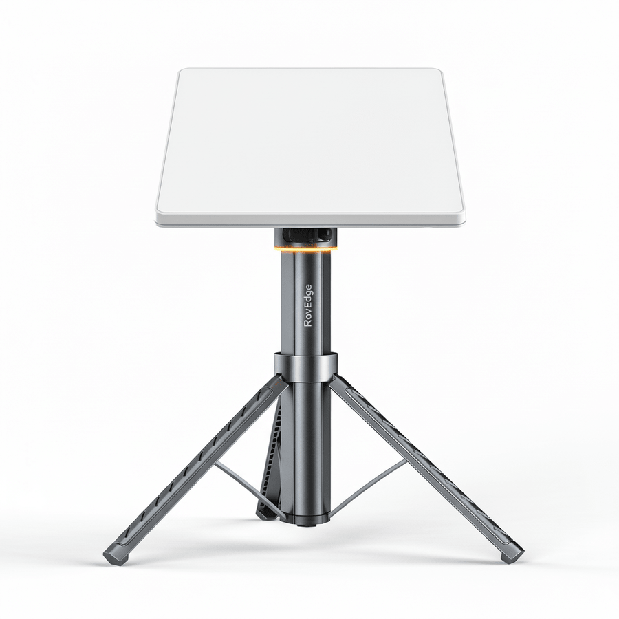 TESEVO RovEdge Mk-I Starlink Mini 189Wh battery tripod main