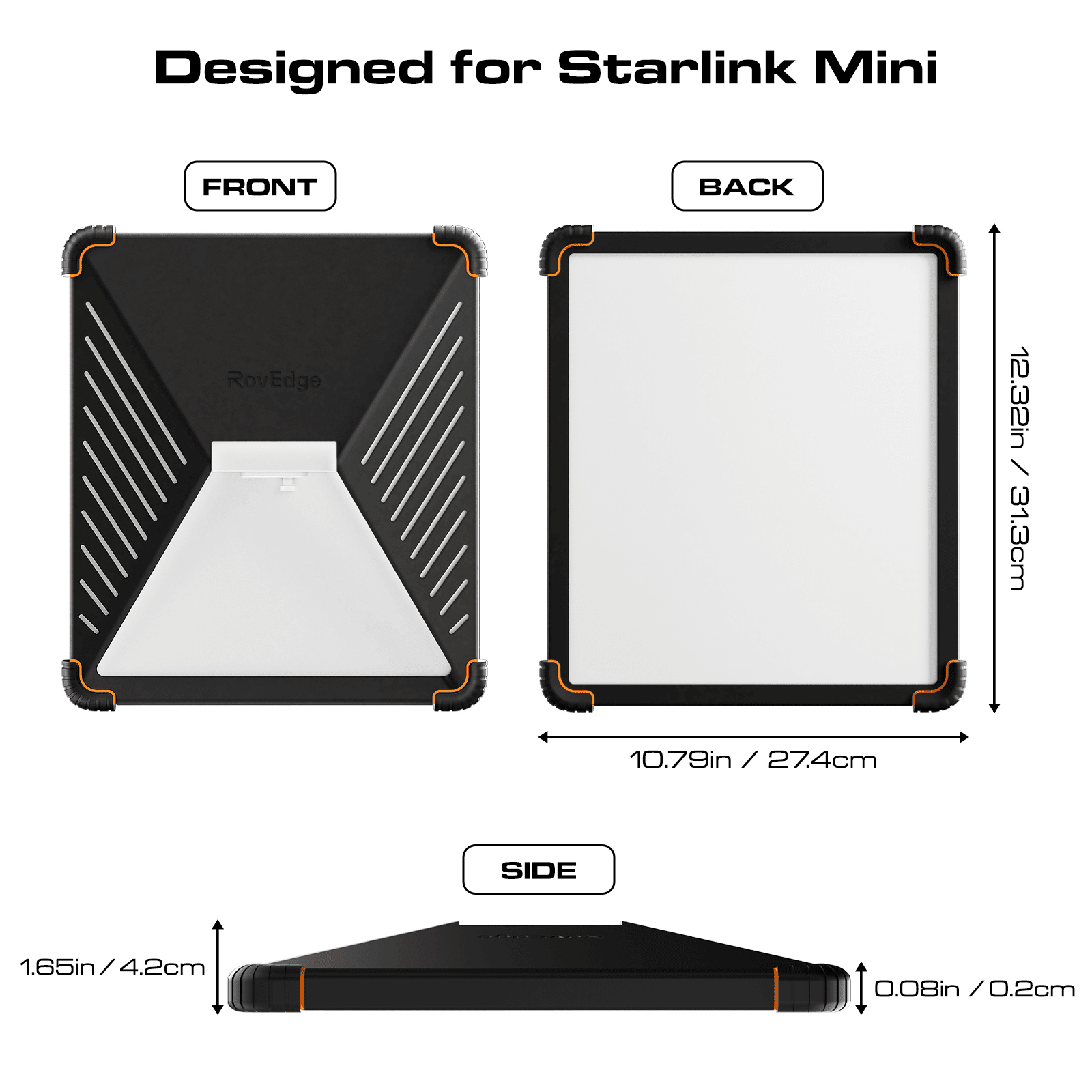 TESEVO RovEdge Starlink Mini R-Foot armor case side photo
