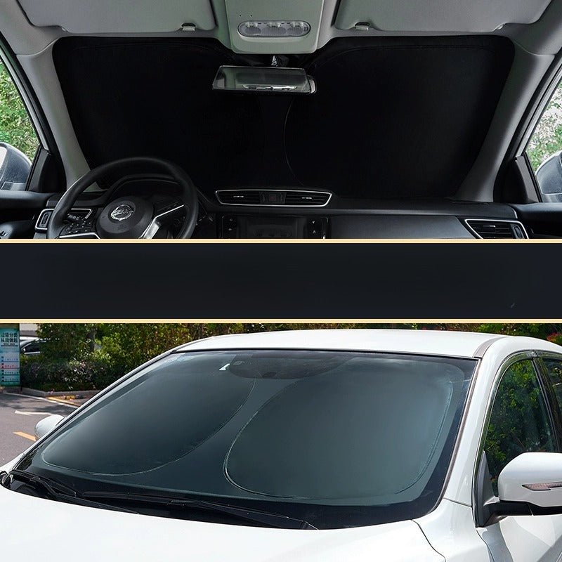 TESEVO EV9 magnetic sunshade installed on side window