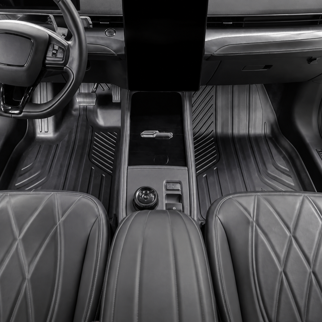 TPE Floor Mats for Ford Mustang Mach-E 21-26 | Eco-Friendly, Waterproof, single layer- Tesevo
