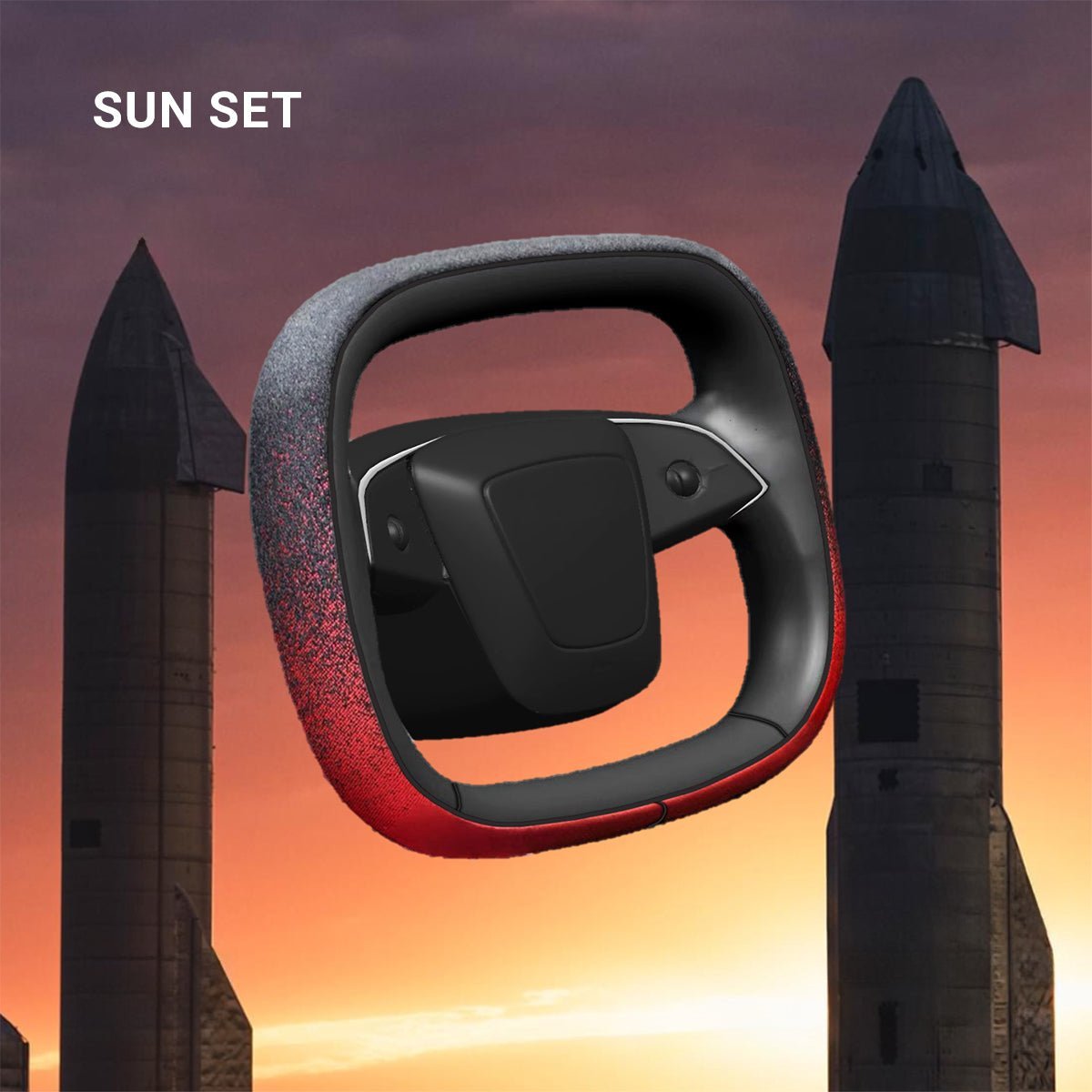 TESEVO Starlink 4.0 Cyber yoke steering wheel Highland Juniper cabin view