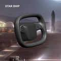 TESEVO Starlink 4.0 Cyber yoke steering wheel Highland Juniper material detail