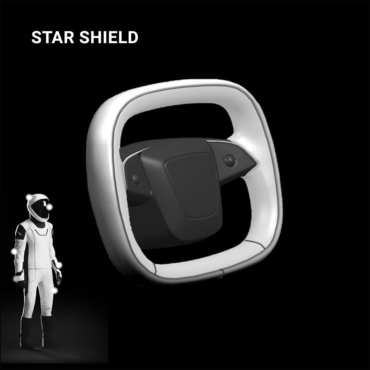 TESEVO Starlink 4.0 Cyber yoke steering wheel Highland Juniper side photo