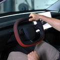TESEVO Starlink 4.0 Cyber yoke steering wheel Highland Juniper angled view