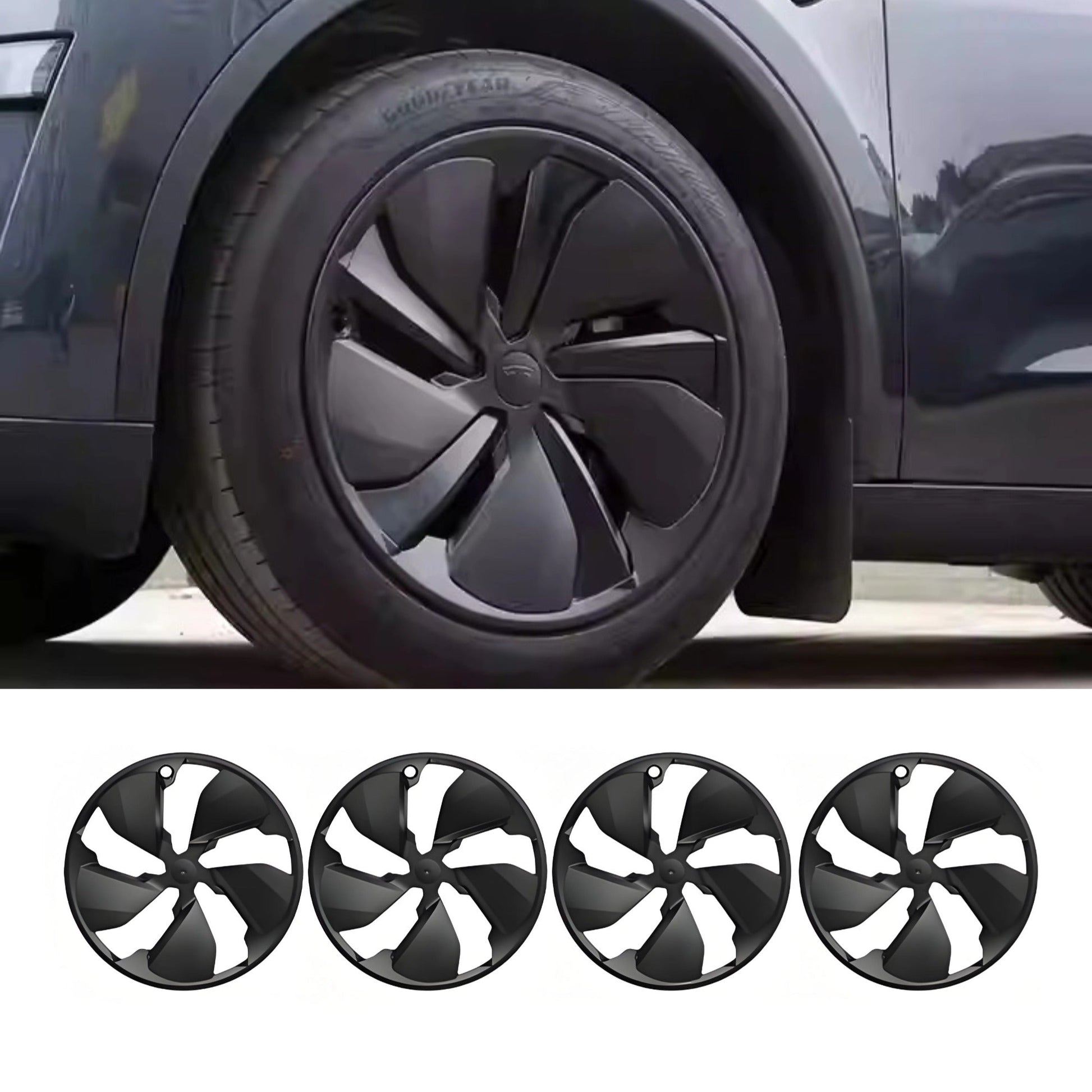 TESEVO 19″ Full Wheel Covers for Tesla Model Y Juniper (4PCS) - Tesevo