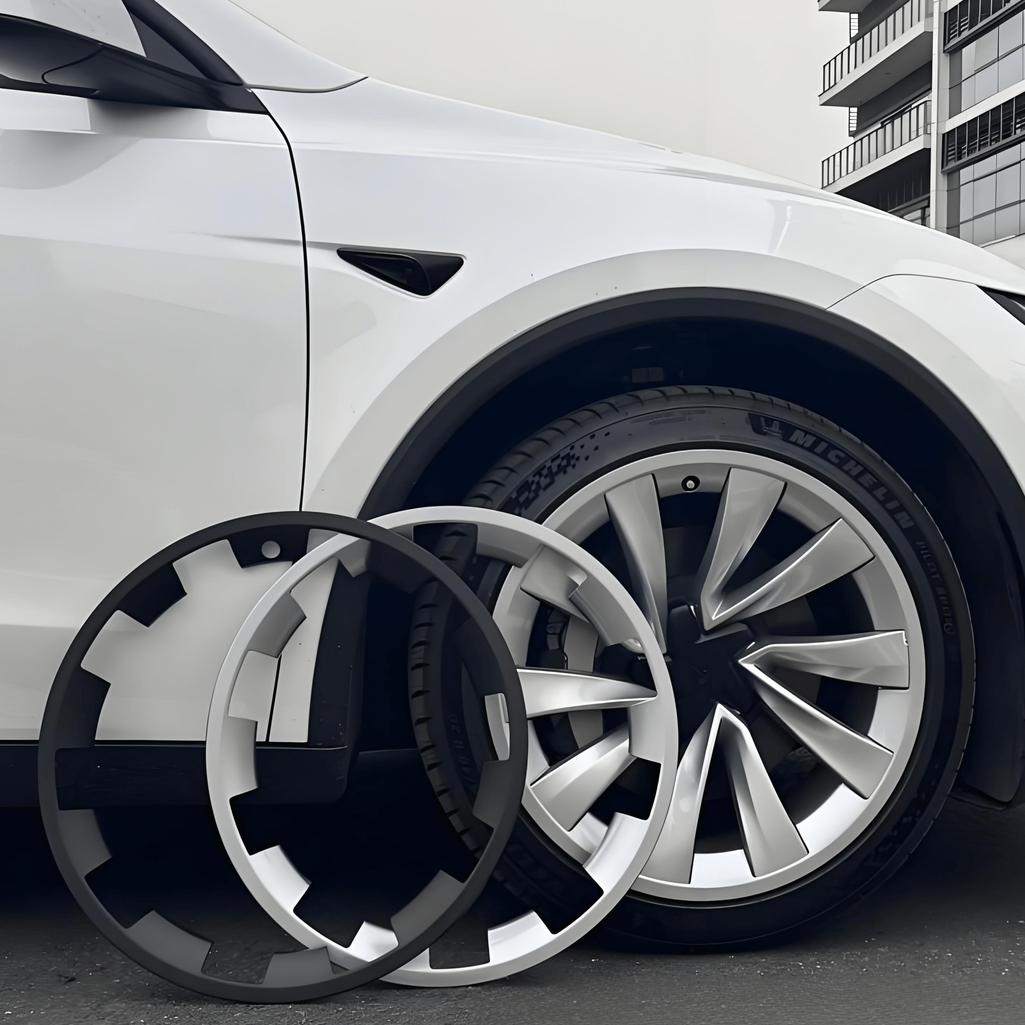 Tesla Wheel Rim TESEVO 20″ Wheel Rim Protectors for Tesla Model Y Juniper (4PCS)